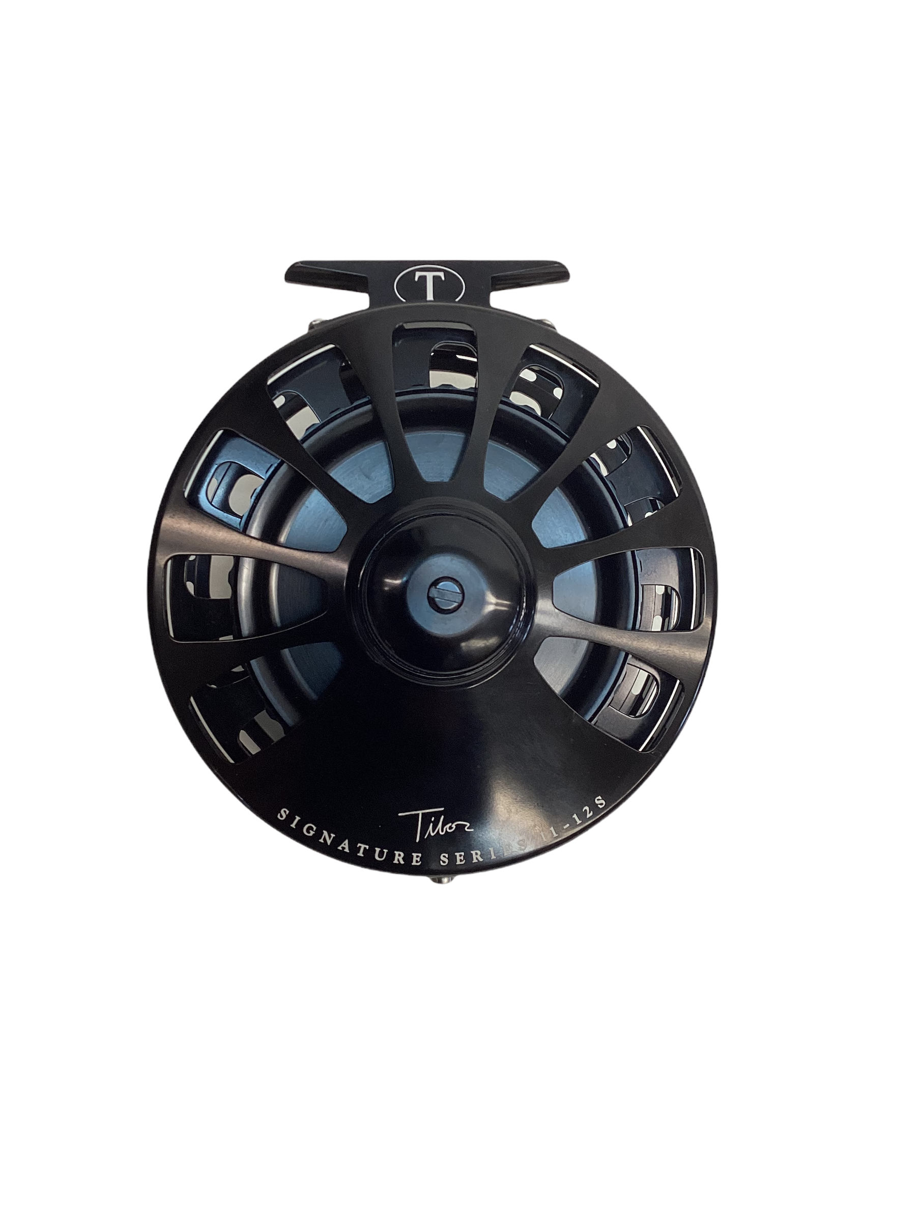 Tibor Signature 11/12S Fly Reel - Frost Silver / Black Hub - Free